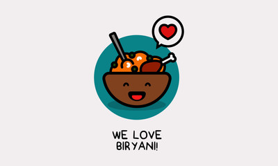 We Love Biryani Poster Design