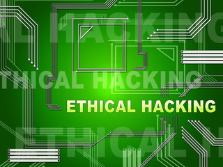 Ethical Hacking Data Breach Tracking 2d Illustration