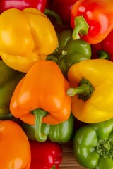 Multi-colored bell peppers