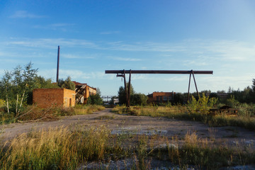 Fototapeta premium abandoned industrial zone