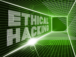 Ethical Hacking Data Breach Tracking 3d Illustration