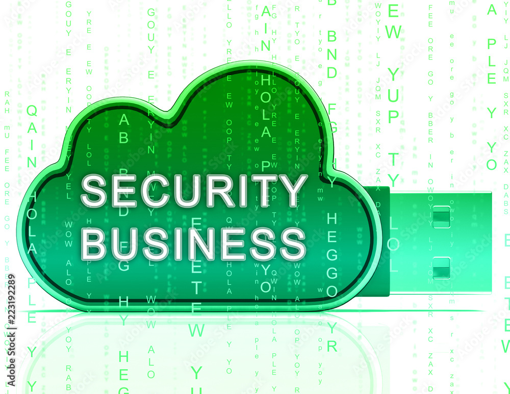 Aufkleber cybersecurity business cyber security manager 3d rendering