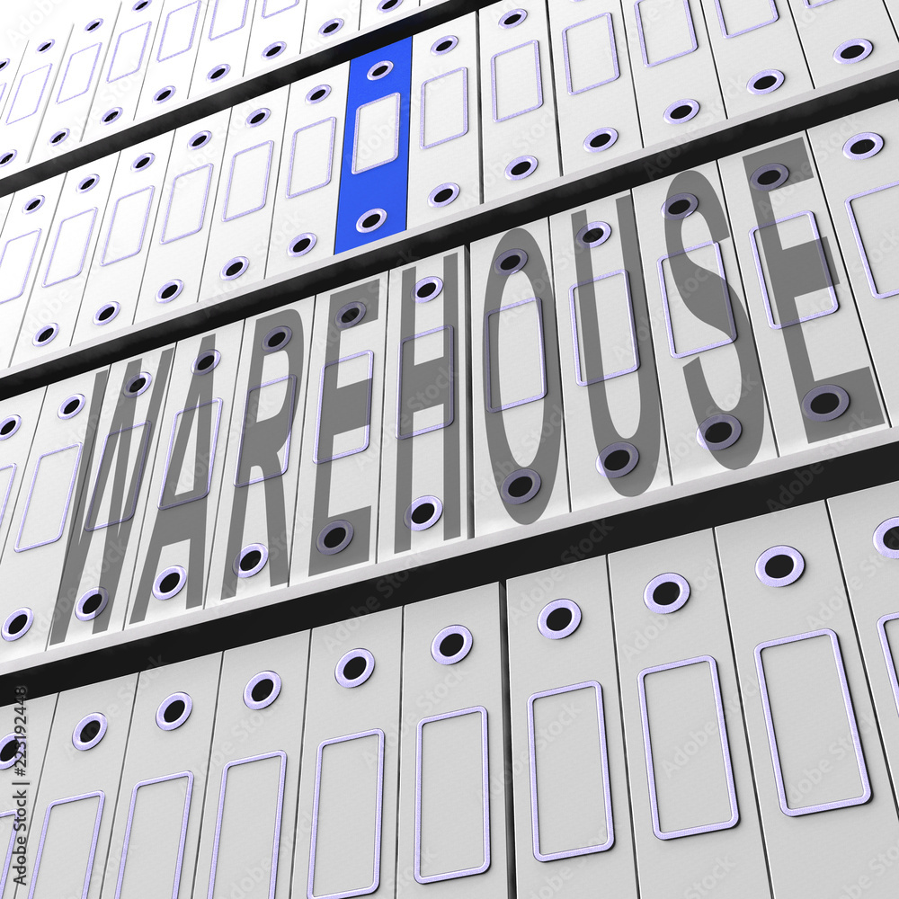 Aufkleber data warehousing datacenter resources storage 3d rendering