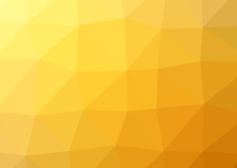 Yellow gold poly triangle background,