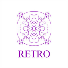 Vintage ornamental logo