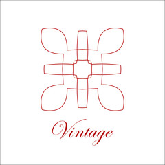 Vintage ornamental logo