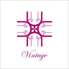 Vintage ornamental logo