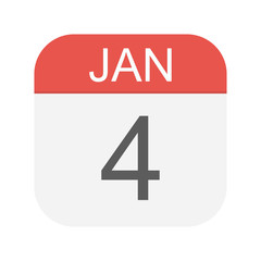 January 4 - Calendar Icon