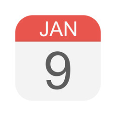 January 9 - Calendar Icon