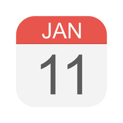 January 11 - Calendar Icon