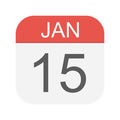 January 15 - Calendar Icon