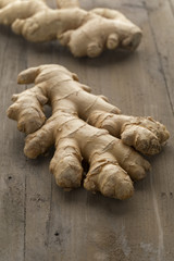 Fresh organic ginger root