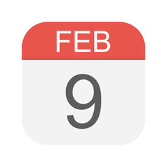 February 9 - Calendar Icon