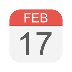 February 17 - Calendar Icon