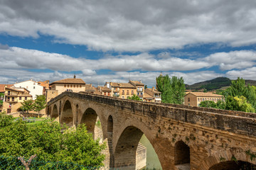 Fototapeta premium Puente la Reina, Jakobsweg, Navarra