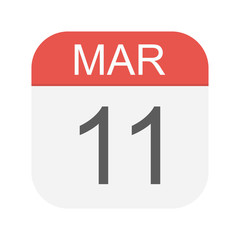 March 11 - Calendar Icon