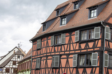 Molsheim. Maisons à colombages, Alsace. Bas-Rhin. Grand Est