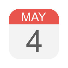 May 4 - Calendar Icon