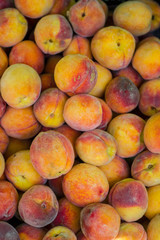 Fresh Organic Peaches Heap Of Fresh Ripe Peaches