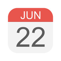 June 22 - Calendar Icon