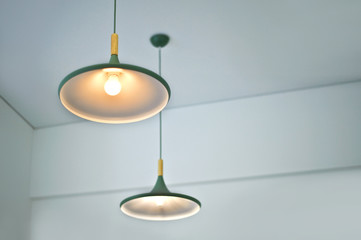 hanging lights in a modern interior