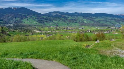 Natural Landscape With Mountain View