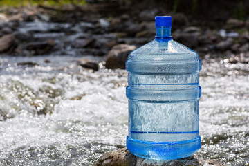 Natural drinking water in a large bottle - 223202463