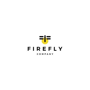 firefly logo vector icon illustration design inspirations