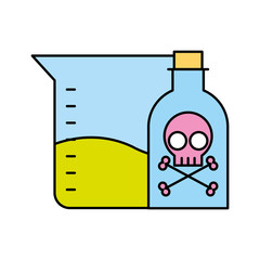 poison bottle test tube sample science