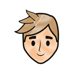 cartoon man icon