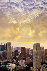 sunset Cityscape of Tokyo City, Japan - Tokyo is the world's most populous metropolis and is described as one of the three command centers for world economy