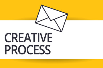 Handwriting text Creative Process. Concept meaning act of making new connections between old ideas Unique.