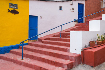 Escaleras en el Pris, Municipio de Tacoronte. Santa Cruz de Tenerife, Islas Canarias. España.