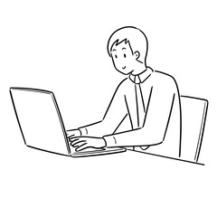 vector of office worker