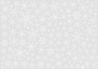 Christmas or happy new year white vector background with snowflake