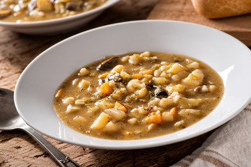 Wild Mushroom and Potato Soup