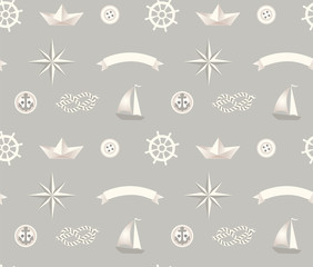 seamless sea pattern, child