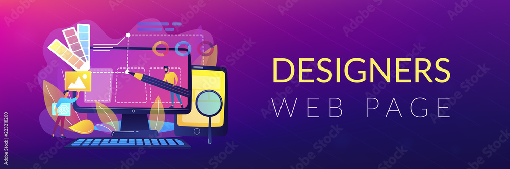 Poster web design development header or footer banner