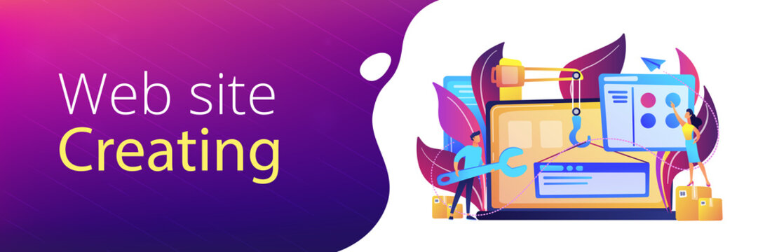 WEB development header or footer banner