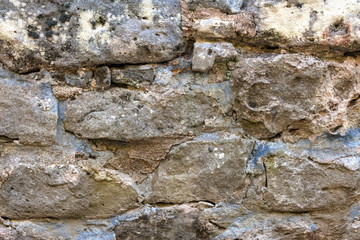 texture old masonry with cement mortar