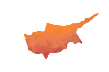 Cyprus map illustration