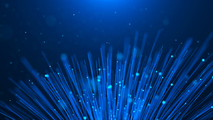 Abstract Particle background. Particle flow. Big data. Futuristic background.