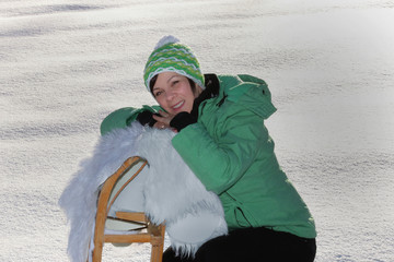 Winterfreude mit Hund