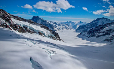Fototapeta na wymiar Glacier of Aletsch views