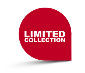 red vector banner limited collection