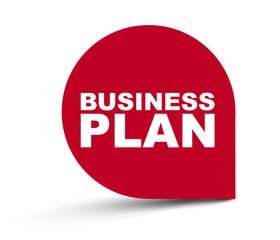 red vector banner business plan
