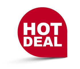 red vector banner hot deal