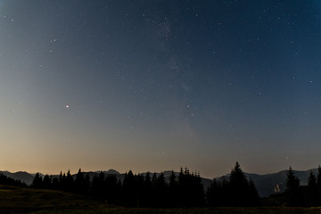 Milky Way in National Park Gesause, Austria