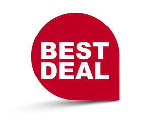 red vector banner best deal