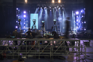 studio camera at the concert.